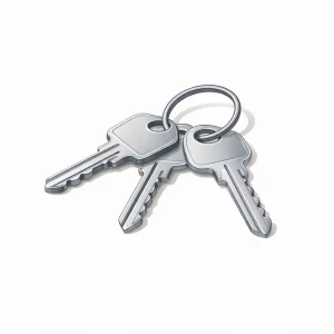 Ein Schlüsselbund für die Wohnung